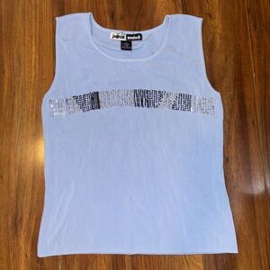 Y2K jamie sadock Light Blue Sleeveless Tank
